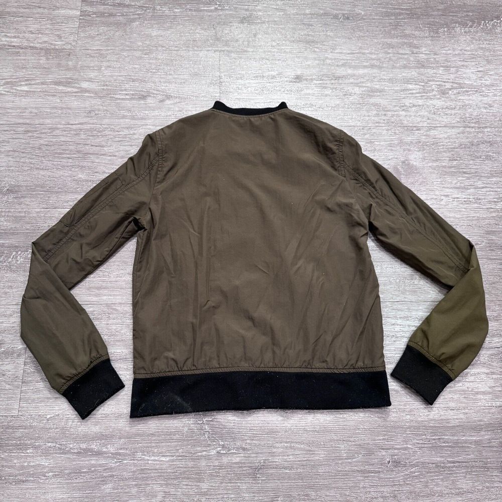 Zara Jacket Womens Extra‎ Small Green Pockets Bomber Basics Herrington Casual - Picture 7 of 9